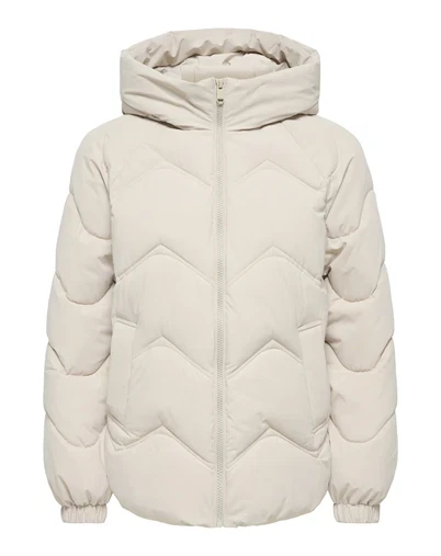 JDY - JDYPower Short Hood Puffer - Silver Lining 